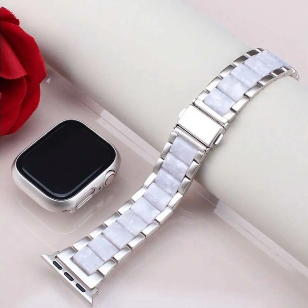 6 Apple Watch 42mm Bands + 2 Cases (S10 Compatible - 8 piece Set)